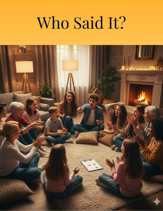 Who Said It? Family Memory Game