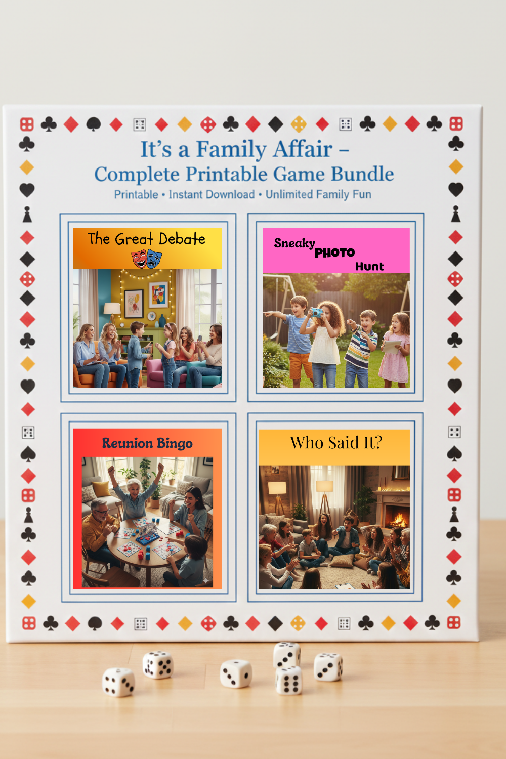 It’s a Family Affair – Complete Printable Game Bundle